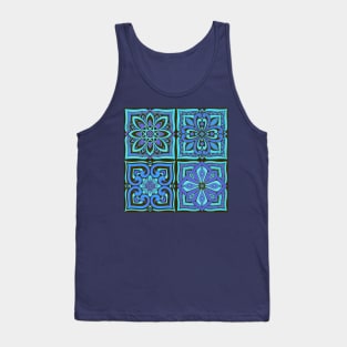 Moroccan Tiles - cornflower blue Tank Top